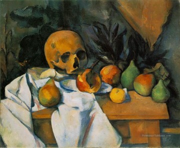 Nature morte avec le crâne Paul Cézanne Peinture à l'huile